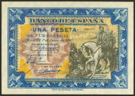 1 Peseta. 1 de Junio de 1940. Serie D. (Edifil 2021: 441a). Apresto original. SC.