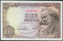 100 Pesetas. 19 de Febrero de 1946. Sin serie. (Edifil 2017: 451). Apresto original. SC-.