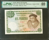 1000 Pesetas. 19 de Febrero de 1946. Sin serie. (Edifil 2021: 453, Pick: 133a). Inusual. EBC. Encapsulado PMG40.