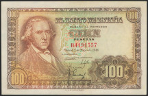 100 Pesetas. 2 de Mayo de 1948. Serie B. (Edifil 2021: 456a). Apresto original. SC--.