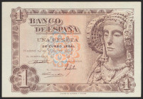 1 Peseta. 19 de Junio de 1948. Serie F. (Edifil 2021: 457a). Apresto original. SC.