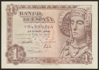 1 Peseta. 19 de Junio de 1948. Serie G. (Edifil 2021: 457a). Apresto original. SC-.