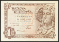 1 Peseta. 19 de Junio de 1948. Serie H. (Edifil 2021: 457a). Apresto original. EBC++.