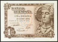 1 Peseta. 19 de Junio de 1948. Serie N. (Edifil 2021: 457a). Apresto original. SC-.