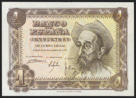 1 Peseta. 19 de Noviembre de 1951. Serie P y numeración capicúa. (Edifil 2021: 461a). Apresto original. SC.