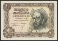 1 Peseta. 19 de Noviembre de 1951. Serie Q. (Edifil 2021: 461a). Conserva gran parte del apresto original. EBC+.