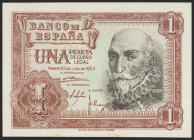 1 Peseta. 22 de Julio de 1953. Serie A. (Edifil 2021: 465a). Apresto original. SC.