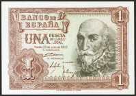1 Peseta. 22 de Julio de 1953. Serie E. (Edifil 2021: 465a). Apresto original. SC.