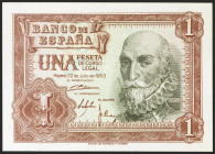 1 Peseta. 22 de Julio de 1953. Serie H. (Edifil 2021: 465a). Apresto original. SC.