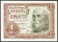 1 Peseta. 22 de Julio de 1953. Serie J. (Edifil 2021: 465a). Apresto original. SC-.