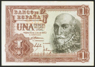 1 Peseta. 22 de Julio de 1953. Serie S. (Edifil 2021: 465a). Apresto original. EBC++.