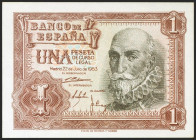 1 Peseta. 22 de Julio de 1953. Serie U. (Edifil 2021: 465a). Apresto original. SC.