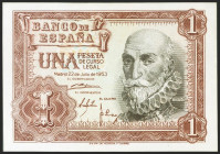 1 Peseta. 22 de Julio de 1953. Serie V. (Edifil 2021: 465a). Apresto original. SC-.