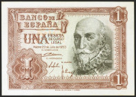 1 Peseta. 22 de Julio de 1953. Serie W. (Edifil 2021: 465a). Apresto original. SC.