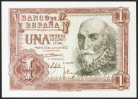 1 Peseta. 22 de Julio de 1953. Serie 1B. (Edifil 2021: 465b). Apresto original. SC.