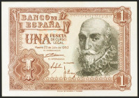 1 Peseta. 22 de Julio de 1953. Serie 1D. (Edifil 2021: 465b). Apresto original. SC-.