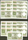 Precioso conjunto de 20 billetes de 5 Pesetas emitidos el 22 de Julio de 1954, incluyendo todas las letras de la serie inicial, a excepción de la A, K...