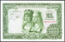 1000 Pesetas. 29 de Noviembre de 1957. Serie 1K. (Edifil 2021: 469b). Conserva todo su apresto original. SC.