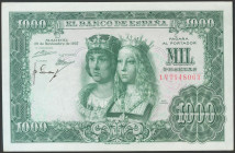 1000 Pesetas. 29 de Noviembre de 1957. Serie 1V. (Edifil 2017: 469b). Conserva todo su apresto original. SC-.