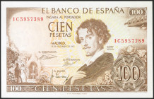 100 Pesetas. 19 de Noviembre de 1965. Serie 1C. (Edifil 2021: 470a). Conserva todo su apresto original. SC.