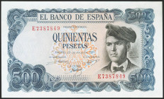 500 Pesetas. 23 de Julio de 1971. Serie E. (Edifil 2021: 473a). Apresto original. SC.