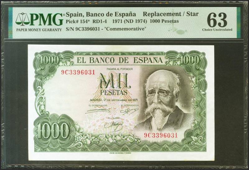 1000 Pesetas. 17 de Septiembre de 1971. Serie especial 9C. (Edifil 2021: 474d, P...