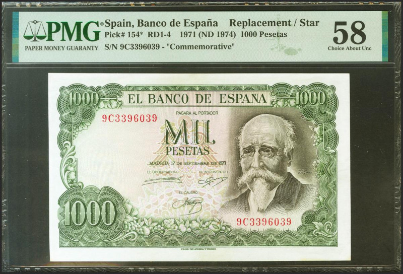 1000 Pesetas. 17 de Septiembre de 1971. Serie especial 9C. (Edifil 2021: 474d, P...