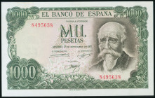 1000 Pesetas. 17 de Septiembre de 1971. Sin serie. (Edifil 2017: 474). Apresto original. EBC+.