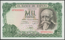 1000 Pesetas. 17 de Septiembre de 1971. Serie 6P. (Edifil 2021: 474c). Apresto original. SC.