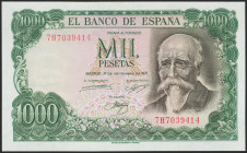 1000 Pesetas. 17 de Septiembre de 1971. Serie 7H. (Edifil 2021: 474c). Apresto original. SC.