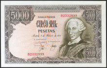 5000 Pesetas. 6 de Febrero de 1976. Serie B. (Edifil 2021: 475a). SC-.