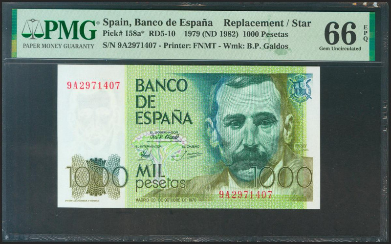 1000 Pesetas. 23 de Octubre de 1979. Serie especial 9A. (Edifil 2021: 477b, Pick...