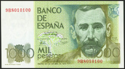 1000 Pesetas. 23 de Octubre de 1979. Serie especial 9B. (Edifil 2017: 477b). Inusual. SC.