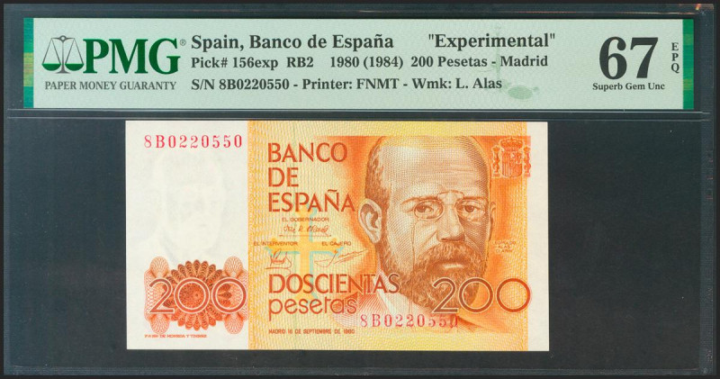 200 Pesetas. 16 de Septiembre de 1980. Serie especial 8B. (Edifil 2021: 480c, Pi...