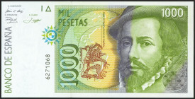 1000 Pesetas. 12 de Octubre de 1992. Sin serie. (Edifil 2021: 483). SC.