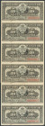 CUBA. 20 Centavos. 15 de Febrero de 1897. Serie I. (Edifil 2017: 85). Pliego completo de 10 billetes. Inusual. SC/SC-.