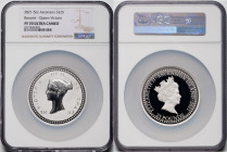 British Administration. Elizabeth II silver Proof "Bonomi Pattern - Victoria" 25 Pounds (5 oz) 2021 PR70 Ultra Cameo NGC, Commonwealth mint, KM-Unl. M...