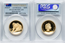 Elizabeth II gold Proof High Relief "Koala" 100 Dollars (1 oz) 2010-P PR70 Deep Cameo PGCS, Perth mint, KM-Unl. First Strike. This pristine, concave s...