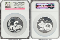 People's Republic silver Proof "Long Beach Exposition" 5 Ounce Panda Medal 2013 PR70 Ultra Cameo NGC, Mintage: 2,500. Accompanied by COA #0675. HID098...