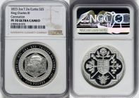 Charles III silver Proof "King Charles III Coronation" 5 Pounds (2 oz) 2023 PR70 Ultra Cameo NGC, Commonwealth Mint, KM-Unl. HID09801242017 © 2023 Her...