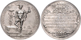 Medaillen auf Numismatik und Prägetechnik. 
Harderwijk (Niederlande, Prov. Gelderland). Silbermed. 1762, v. Carel Christiaan Novisadi, auf die Visita...
