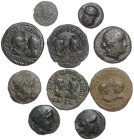 Münzen der griechischen Welt. 
Thrakia/Mesembria. 
10 Bronzen, dabei auch Stücke unter Rom. 


u. E.