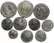 Münzen der griechischen Welt. 
Thrakia/Mesembria. 
10 Bronzen, dabei auch Stücke unter Rom. ähnliches Los wie vor. 


u. E.