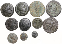 Münzen der griechischen Welt. 
Thrakia/Mesembria. 
10 Bronzen, dabei auch Stücke unter Rom. ähnliches Los wie vor. 


u. E.