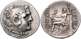 Münzen der griechischen Welt. 
Thrakia/Mesembria. 
Tetradrachme im Namen Alexanders des Großen (postum, ca. 175-125 vdZ), 16,32 g, Herakleskopf re./...