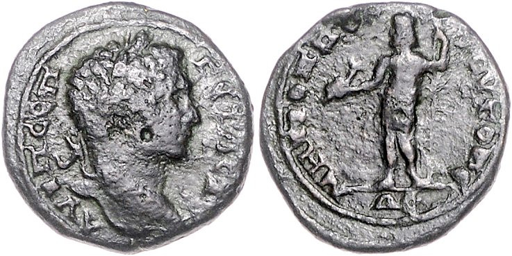 Römische Münzen. 
Kolonien und Provinzen. 
Moesia inf./Tomis, Geta, 209-212. A...