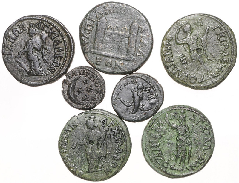 Römische Münzen. 
Kolonien und Provinzen. 
Thrakia. 5 Bronzen von Anchialus un...