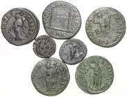 Römische Münzen. 
Kolonien und Provinzen. 
Thrakia. 5 Bronzen von Anchialus und 2 Bronzen von Philippolis, zus. 7 St. 


ss