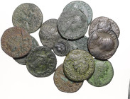 Römische Münzen. 
Kolonien und Provinzen. 
Thrakia/Serdica, Caracalla, 198-217. 14 Bronzen, 29-30 mm (nur ein Stück von 17 mm). 


im Ø s-f. ss...