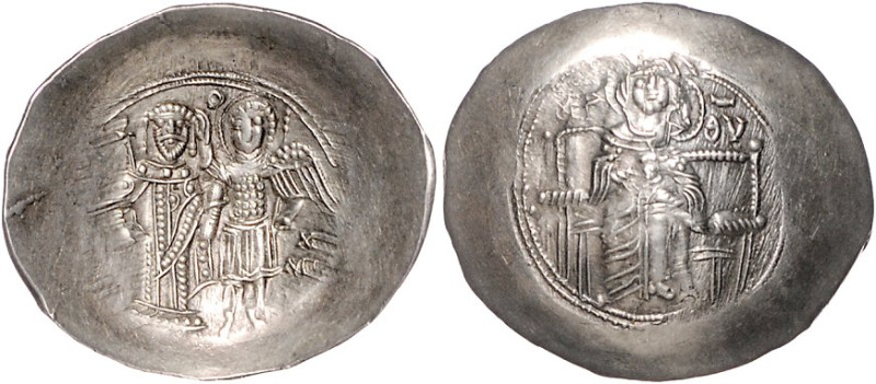 Byzantinische Münzen. 
Isaac II. Angelus, 1185-1195. Elektron-Aspron-Trachy, 4,...